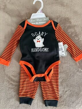 Baby Essentials Scary Handsome Halloween 4 Piece Outfit Set 9M NWT